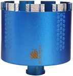 Diamond Core Drill Bit,BRSCHNITT 4 Inch Laser Welded Diamond Hole Saw with 5/8-11 Thread for Granite Marble Solid Block Stone Reinforced Concrete,Dry or Wet Drilling (102mm)
