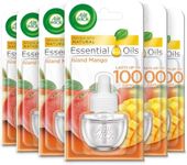 Air Wick Plug in Diffuser Refill, Island Mango, Pack 6 x 19ml, Long Lasting Fragrance, Lasts up to 600 days, Plug in Air freshener