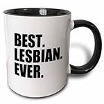3dRose Best Lesbian Ever Mug, 11 oz