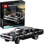 LEGO Technic Fast & Furious Dom’s Dodge Charger 42111 Race Car Building Set, New 2020 (1,077 Pieces)