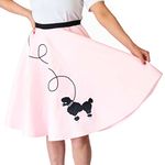 Hip Hop 50s Shop Adult Poodle Skirt Light Pink XS/S