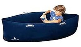 ADVENTURZ Inflatable Rocking Therapeutic Compression peapod for children with Autism, Sensory needs |Calming Reading Lounger | Ages 6 to 12 | Blue 60" | Electric Air Pump & Repair Kit included.