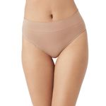 Wacoal Women's Feeling Flexible Seamless Hi Cut Panty, Roebuck, Large