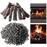 Sasylvia 10 Pcs Gas Fireplace Logs 