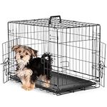 Sweetcrispy Small Dog Crate with Di
