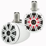 KICKER Pair 45KMTC65W 6.5" 390w Marine Wakeboard Tower Speakers w/LED's KMTC65