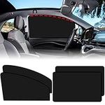 Car Window Sun Shade Baby, 4 Pack Magnetic Car Window Shade, Side Car Windows Screen Uv Protection and Privacy Protect, Sunshade Curtain for Baby Kids Family Pet (Black)