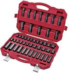 Craftsman 48pc Master Laser Impact Socket Accessory Set with Portable Case, 1/2 Drive, Inch/metric by Craftsman