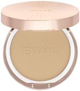 ​Emani​ Flawless Matte Powder Foundation Makeup for Sensitive Skin, Natural Mineral Foundation​ Compact with Buildable Coverage, ​Oil Control, Talc Free, ​Cruelty-Free & Vegan, Sienna