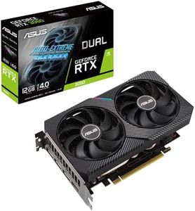 ASUS Dual NVIDIA GeForce RTX 3060 V2 OC Edition 12GB GDDR6 Gaming Graphics Card (PCIe 4.0, 12GB GDDR6 Memory, HDMI 2.1, DisplayPort 1.4a, 2-Slot, Axial-tech Fan Design, 0dB Technology)