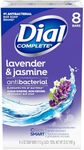 Lavender&Jasmine Dial Bar Soap, Deodorant Body Wash, Moisture Balance, 8 bars