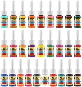 Solong Tattoo Ink Set 28 Colors Pigment Kit 1/6oz (5ml) Tattoo Supply Ink for Tattoo Kit TI1001-5-28