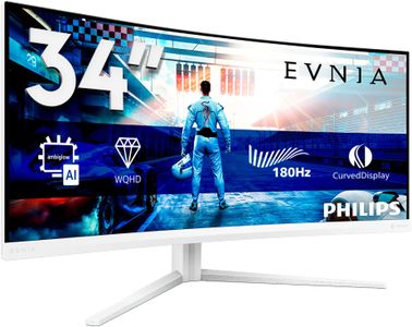 Philips Evnia 34" Curved Gaming Monitor – UltraWide QHD Display