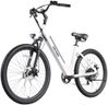 Gotrax Dolphin 26" Electric Bike, Max Range 30Miles(Pedal-assist1) & 20Mph Power by Peak 500W, 5 Pedal-Assist Levels & Front Suspension, 7-Speed&Boost Mode, City E-Bike for Adult White