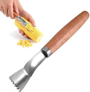 Corn Cob Peeler Serrated Stainless Steel Corn Stripper Tool，3