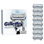 Gillette SkinGuard Sensitive Razor Blades Men, Pack of 8 Razor Blade Refills with Precision Trimmer, Fits All Skinguard ProGlide ProShield and Fusion5 Handles