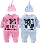 YSCULBUTOL Baby twins bodysuit with