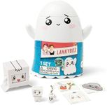 LankyBox Ghosty Glow Mystery Box – Mystery Box with 6 Exciting Toys to Discover inside, Officially Licensed LankyBox Merch, White