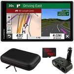 Garmin 010-02603-00 Dezl OTR500 5.5" GPS Truck Navigator Bundle with 32GB MicroSD Memory Card, 8" Hard EVA Case and Dual DC12V/24V Electronic Multifunction Car Socket Cigarette Lighter USB Ports