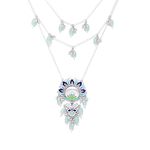 Voylla Silver Brass Bagh E Fiza Blooming Flower Motifs Necklace for Women and Girls