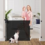 Retractable Dog Gates for The House 60” Wide Retractable Baby Gates for Dog Indoor Dog Gate for Stairs Dog Gates for Doorways Porch Gates Outdoor Gate for Deck Mesh Dog Gate Outdoor Dog Gate for Decks