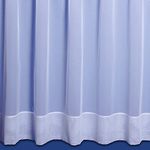 Maple Textiles Jayne. Plain Envelope Hemmed Net Curtain. Finished in White. Sold by the Metre Cut to Quantity Width Available in Short and Long Drops (Drop 45"(114cm))