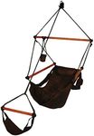 Hammaka Hanging Hammock Air Chair, Wooden Dowels, Black