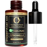 Citronella Essential Oil for Home Aromatherapy & Natural Mosquito Repellent | Pure Citronella Oil for Diffusers, Skin, Organic Care | Ideal Bug Repellent, Citronella Spray for Outdoor & Indoor Use