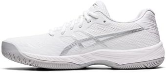 ASICS Women's Gel-Game 9 Tennis Shoe, White/Pure Silver, 8 US