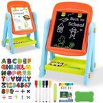 Qizebaby Kid Easel，4 in 1 Rotatable