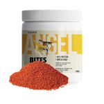 TUNAI Angel Tetra Bites Fish Food |100g| Granules Food Type-48% Protein|Suitable to Fed for Adult Size Angel Fish, Tetras, Discus & Other Tropical Fish (Granules - 100g)