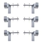 Curtain Rod Brackets,Douthfolle 6pcs No Drill Curtain Rod Holders No Drill No Damage Right Into Window Frame Decor for Bathroom, Bedroom, Living Room, Kitchen