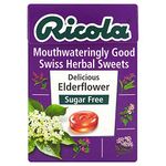 Ricola Cough Lozenges Sugar-Free Refreshment Swiss Herbal Candies - Delicious Elderflower,45g