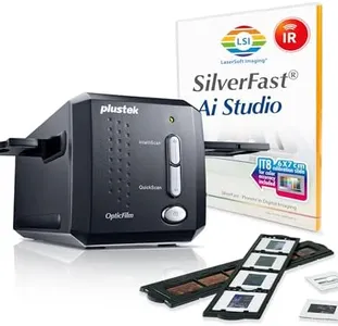 Plustek OpticFilm 8200i AI - 35mm Film & Slides Scanner. IT 8 Calibration Target + SilverFast Ai Studio 9, 7200 dpi Resolution 64Bit HDRi , Mac/PC