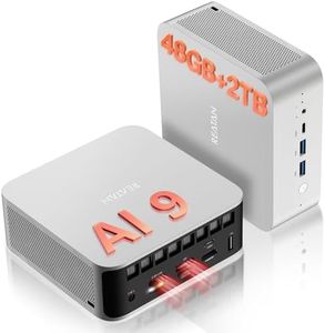 Reatan Upgraded Mini Desktop Gaming PC, OCuLink AMD AI 9 HX 470, Radeon TM 890M 5600MHz (up to 5.2GHz) 48GB DDR5 2TB M.2 2230 2.5Gbps LAN,HDMI 2.1, 8K USB 4.0 Wi-Fi 7/BT5.4 for AI, Gaming, Office