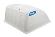 Camco - 21014 Roof Vent Cover - Allows High Flow Ventilation Into Your RV, Rain or Shine, Easy Installation and Cleaning, Installation Hardware Included - White (40433)