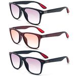 KoKoBin Bifocal Reading Glasses UV400 Protection Sunglasses Anti Blue Light for Women Men Computer Sunreaders (3 Pack, 2, diopters)