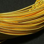 Embroiderymaterial Stiff Wire/Gijai For Embroidery and Jewellery Making, 1MM, Dark Gold Color(100 Gram)