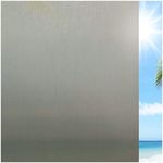 Coavas Window Privacy Film Day and Night Tinting Film for Home Reflective Film Sun Blocking Tint See Out Not in Frosted Window Film, 17.5" x 78.7"