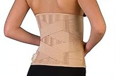 Double Pull Lumbo-Sacral Lower Back Support Belt with 6 Stays for Pain Relief, Herniated Disc, Sciatica, Scoliosis. Anti-skid Adjustable Brace for Work and Exercises for Men and Woman. Pain Relief Corset (#3 for Waist Circumference: 31-35 inch (80-90 cm))