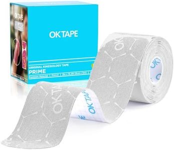 OK TAPE Synthetic Kinesiology Tape Precut Strips, Waterproof Kinesiology Athletic Tape for Muscle Support and Recovery, Reduce Muscle Discomfort K Tape, 2in×16.4ft Roll 20PCS | Gray