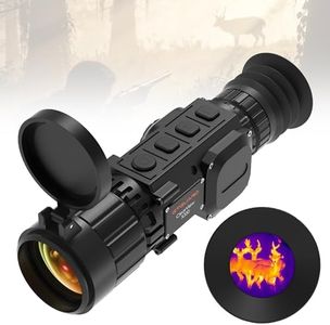 GTGUARD X350 Thermal Scope for rifles-384×288 Thermal Riflescope for Hunting,1024×768 HD Micro-OLED Display，35mm Lens 10, Hours Thermal Scope with Detection Range,WiFi,Built in 64GB EMMC