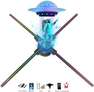 3D Hologram Fan-Hologram Fan Projector with 832 pcs HD LED Beads -700 Holographic Video Advertising Projector,27.6”APP+Bluetooth+Remote+WIFI