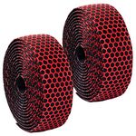 Bike Handlebar Tapes, Road Bicycle Bar Tape, Handle Wraps 2 Rolls for Road Bikes and Cycling(Red)