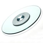 Tempered Glass Lazy Susan Turntable Heavy Duty Round Turntable Dining Table Centerpiece with Swivel Assist System Tabletop Rotating Tray Large Serving Plate Silent & Smooth Spin for Dining Table Rotat