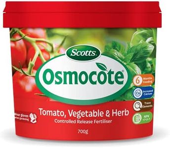 Scotts Osmocote Tomato, Vegetable and Herb Plant Food Slow Release Feriliser 700g - 6 Months Feed with Trace Elements - Safe for New Plants - No Surge Growth