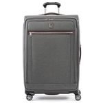 Travelpro Platinum Elite Softside Expandable Spinner Wheel Luggage, Vintage Grey, Checked-Large 29-Inch