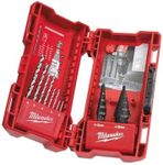 Milwaukee 48899350 10 Piece HSS-G Step and Drill Combo Set