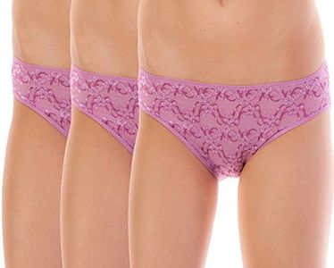 Casual Nights Women's 3 Pack Hipster Brief Panty - Pink - Medium