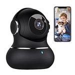 Little elf Camera, 2K Pet Camera with 360° Motion Tracking, IR Night Vision, 2-Way Audio, [2023 New] Indoor Security Camera, WiFi Camera for Pet/Baby Monitor, Home Wireless Camera Work with Alexa